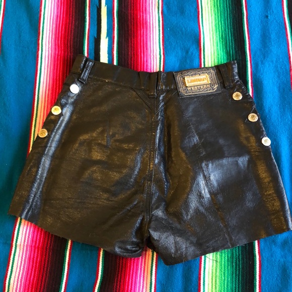 Lawman Pants - Vintage leather Lawmans Shorts
